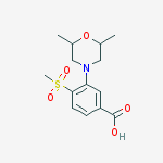 3-(2,6-Dimethylmorpholin-4-yl)-4-(methylsulphonyl)benzoic acid