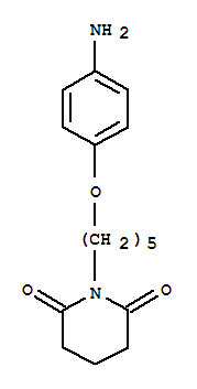 1-[5-(4-aminophenoxy)pentyl]piperidine-2,6-dione