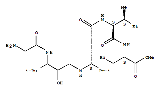 L-Phenylalanine,N-[N-[N-[3-[(aminoacetyl)amino]-2-hydroxy-5-methylhexyl]-L-valyl]-L-isoleucyl]-,methyl ester