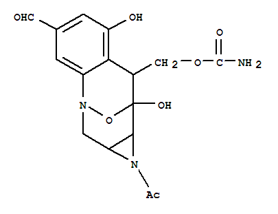 (1-acetyl-5-formyl-7,9-dihydroxy-1,1a,2,8,9,9a-hexahydro-3,9-epoxyazireno[2,3-c][1]benzazocin-8-yl)methyl carbamate
