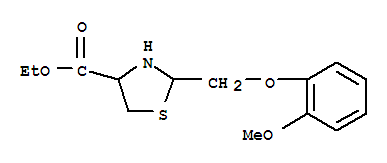 ethyl 2-[(2-methoxyphenoxy)methyl]-1,3-thiazolidine-4-carboxylate