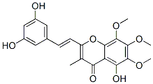 2-[(E)-2-(3,5-Dihydroxyphenyl)ethenyl]-5-hydroxy-6,7,8-trimethoxy-3-methyl-4H-1-benzopyran-4-one