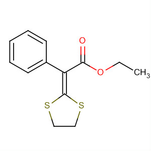 Benzeneacetic acid, a-1,3-dithiolan-2-ylidene-, ethyl ester