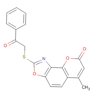8H-Pyrano[2,3-e]benzoxazol-8-one,6-methyl-2-[(2-oxo-2-phenylethyl)thio]-