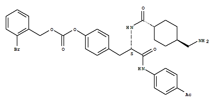 4-aminomethylcyclohexanecarbonyl-O-2-bromobenzyloxycarbonyltyrosine 4-acetylanilide