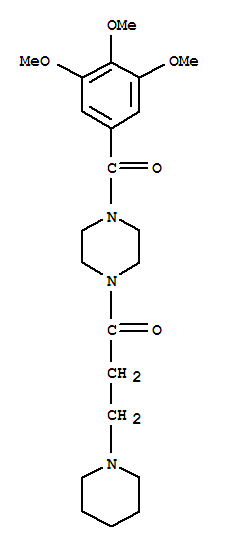 1-(3-piperidin-1-ylpropanoyl)-4-[(3,4,5-trimethoxyphenyl)carbonyl]piperazine