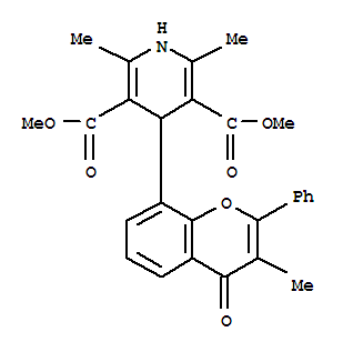 dimethyl 2,6-dimethyl-4-(3-methyl-4-oxo-2-phenyl-4H-chromen-8-yl)-1,4-dihydropyridine-3,5-dicarboxylate