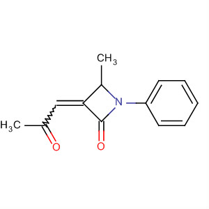 2-Azetidinone, 4-methyl-3-(2-oxopropylidene)-1-phenyl-, (E)-