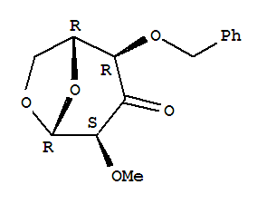 .beta.-D-ribo-Hexopyranos-3-ulose, 1,6-anhydro-2-O-methyl-4-O-(phenylmethyl)-