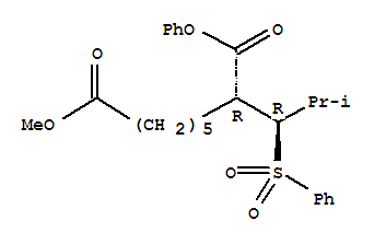 8-methyl 1-phenyl (2R)-2-[(1R)-2-methyl-1-(phenylsulfonyl)propyl]octanedioate