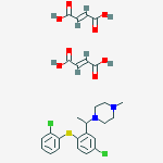 (e)-but-2-enedioic Acid;1-[1-[5-chloro-2-(2-chlorophenyl)sulfanylphenyl]ethyl]-4-methylpiperazine