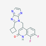 4-[(2-cyclobutyl-1h-imidazo[4,5-b]pyrazin-1-yl)methyl]-7,8-difluo Ro-2(1h)-quinolinone
