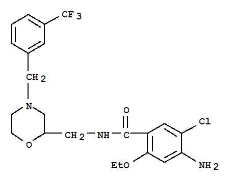 benzamide, 4-amino-5-chloro-2-ethoxy-N-[[4-[[3-(trifluoromethyl)phenyl]methyl]-2-morpholinyl]methyl]-