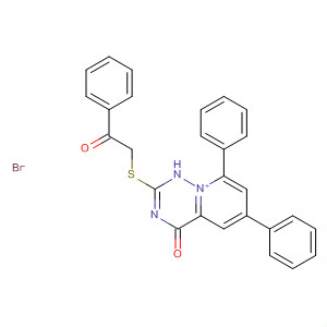Pyrido[2,1-f][1,2,4]triazin-9-ium,1,4-dihydro-4-oxo-2-[(2-oxo-2-phenylethyl)thio]-6,8-diphenyl-, bromide