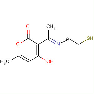 2H-Pyran-2-one,4-hydroxy-3-[1-[(2-mercaptoethyl)imino]ethyl]-6-methyl-