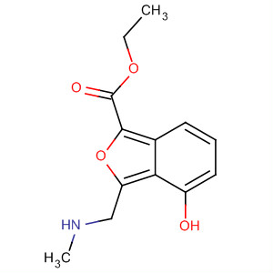 2-Benzofurancarboxylic acid, 4-hydroxy-3-[(methylamino)methyl]-, ethylester