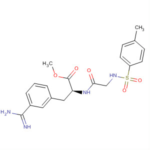 Phenylalanine,N-[(4-methylphenyl)sulfonyl]glycyl-3-(aminoiminomethyl)-, methyl ester