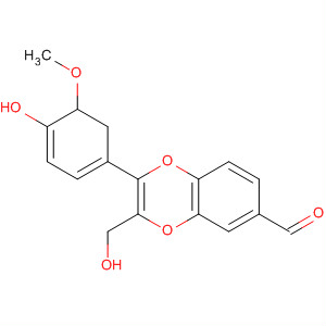 1,4-Benzodioxin-6-carboxaldehyde,2,3-dihydro-2-(4-hydroxy-3-methoxyphenyl)-3-(hydroxymethyl)-