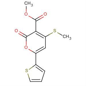 2H-Pyran-3-carboxylic acid, 4-(methylthio)-2-oxo-6-(2-thienyl)-, methylester