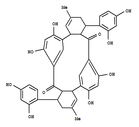 10H,20H-5,9:15,19-Dimethenodibenzo[a,i]cyclohexadecene-10,20-dione,1,11-bis(2,4-dihydroxyphenyl)-1,2,4a,10a,11,12,14a,20a-octahydro-6,8,16,18-tetrahydroxy-3,13-dimethyl-,[1R-(1R*,4aS*,10aS*,11R*,14aS*,20aS*)]-