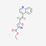 3-Isoxazolecarboxylic acid, 5-[(1E)-2-(4-quinolinyl)ethenyl]-, ethyl ester