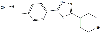 2-(4-Fluorophenyl)-5-(piperidin-4-yl)-1,3,4-oxadiazole hydrochloride
