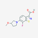7-Fluoro-6-(3-methoxypyrrolidin-1-yl)benzo[d]isothiazole-3-carboxylic acid