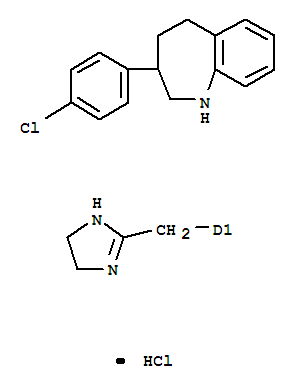 1H-1-Benzazepine,3-(4-chlorophenyl)[(4,5-dihydro-1H-imidazol-2-yl)methyl]-2,3,4,5-tetrahydro-,monohydrochloride (9CI)