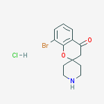 8-bromospiro[3h-chromene-2,4'-piperidine]-4-one;hydrochloride