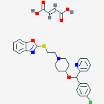 2-[(2-{4-[(4-chlorophenyl)(pyridin-2-yl)methoxy]piperidin-1-yl}ethyl)sulfanyl]-1,3-benzoxazole (2E)-but-2-enedioate