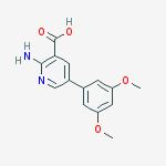2-amino-5-(3,5-dimethoxyphenyl)pyridine-3-carboxylic Acid