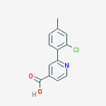 2-(2-chloro-4-methylphenyl)pyridine-4-carboxylic Acid