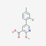 5-(2-fluoro-4-methylphenyl)-2-methoxypyridine-3-carboxylic Acid