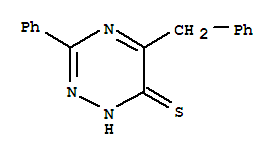 1,2,4-Triazine-6(1H)-thione, 3-phenyl-5-(phenylmethyl)-