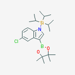 [5-chloro-3-(4,4,5,5-tetramethyl-1,3,2-dioxaborolan-2-yl)indol-1-yl]-tri(propan-2-yl)silane