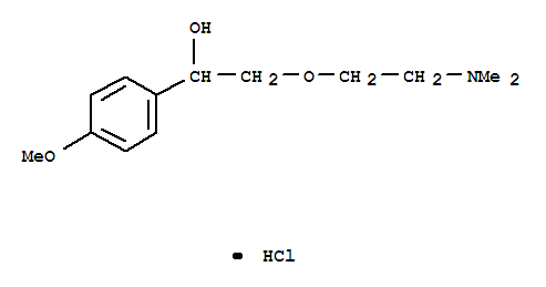 2-[2-(dimethylamino)ethoxy]-1-(4-methoxyphenyl)ethanol hydrochloride