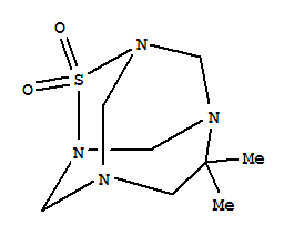 4,4-dimethyl-9-thia-1,3,6,8-tetraazatricyclo[4.3.1.1~3,8~]undecane 9,9-dioxide