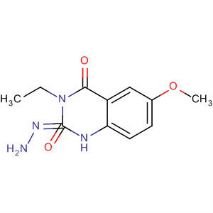 2,4(1H,3H)-Quinazolinedione, 3-ethyl-6-methoxy-, 2-hydrazone