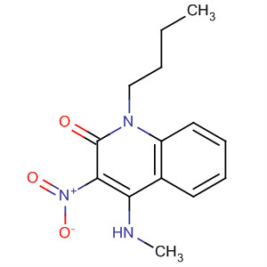 2(1H)-Quinolinone, 1-butyl-4-(methylamino)-3-nitro-