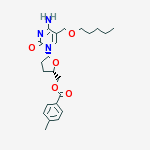 [(2S,5R)-5-{4-amino-2-oxo-5-[(pentyloxy)methyl]pyrimidin-1(2H)-yl}tetrahydrofuran-2-yl]methyl 4-methylbenzoate