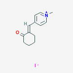 1-METHYL-4-((2-OXOCYCLOHEXYLIDENE)METHYL)PYRIDINIUM IODIDE