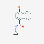 4-Bromo-N-cyclopropylnaphthalene-1-carboxamide