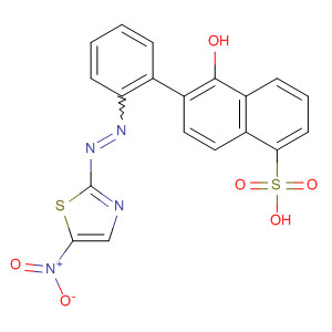 1-Naphthalenesulfonic acid,5-hydroxy-6-[[(5-nitro-2-thiazolyl)azo]phenyl]-