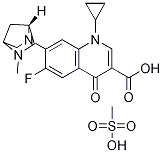 3-Quinolinecarboxylic acid, 1-cyclopropyl-6-fluoro-1,4-dihydro-7-(5-Methyl-2,5-diazabicyclo[2.2.1]hept-2-yl)-4-oxo-, (1R)-, MonoMethanesulfonate (9CI)