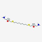 [nonane-1,9-diylbis(sulfanediylmethanediylfuran-5,2-diyl)]bis(N,N-dimethylmethanamine)