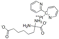 2,2-bipyridine-alpha,alpha-diaminosuberic acid platinum(II)