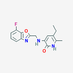 5-ethyl-3-{[(7-fluoro-1,3-benzoxazol-2-yl)methyl]amino}-6-methylpyridin-2(1H)-one