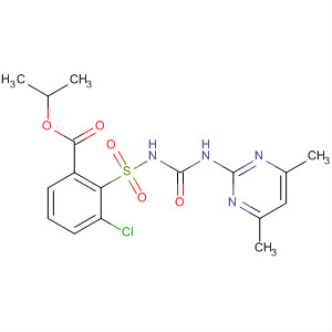 Benzoic acid,3-chloro-2-[[[[(4,6-dimethyl-2-pyrimidinyl)amino]carbonyl]amino]sulfonyl]-, 1-methylethyl ester