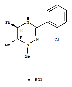 (5R,6R)-3-(2-chlorophenyl)-1,6-dimethyl-5-phenyl-1,2,5,6-tetrahydro-1,2,4-triazine hydrochloride (1:1)