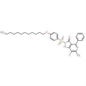 3H-Pyrazolo[4,3-c]pyridin-3-one,7-chloro-2-[[4-(dodecyloxy)phenyl]sulfonyl]-1,2-dihydro-6-methyl-4-phenyl-
